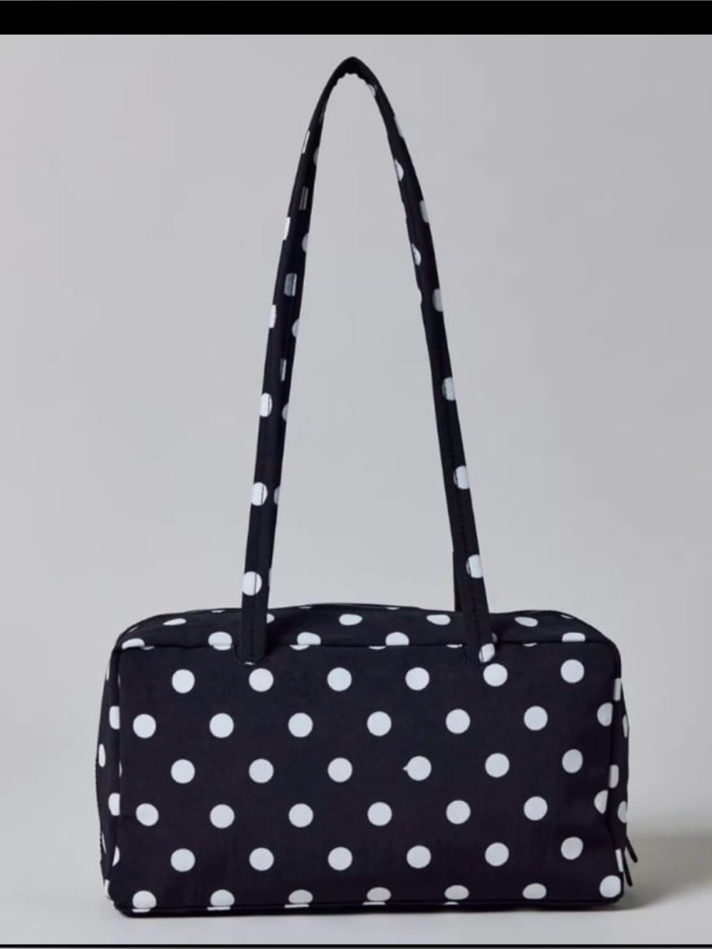 BAGGU UO Exclusive Bowler SMALL Regular Bag Black White Polka Dot B&W NWT